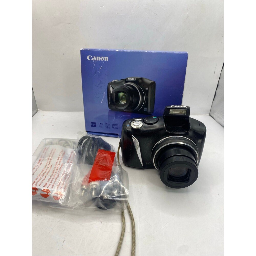 Canon PowerShot SX130 IS 12.1MP Digital Camera Excellent Tested with BOX